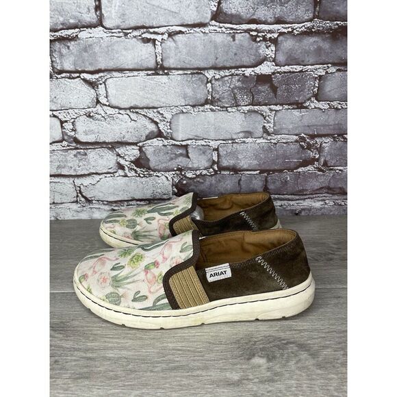 Ariat Ryden Cactus Flamingo Print Slip On Casual Shoes Women’s Sz 8.5B US/39EU - Picture 12 of 16
